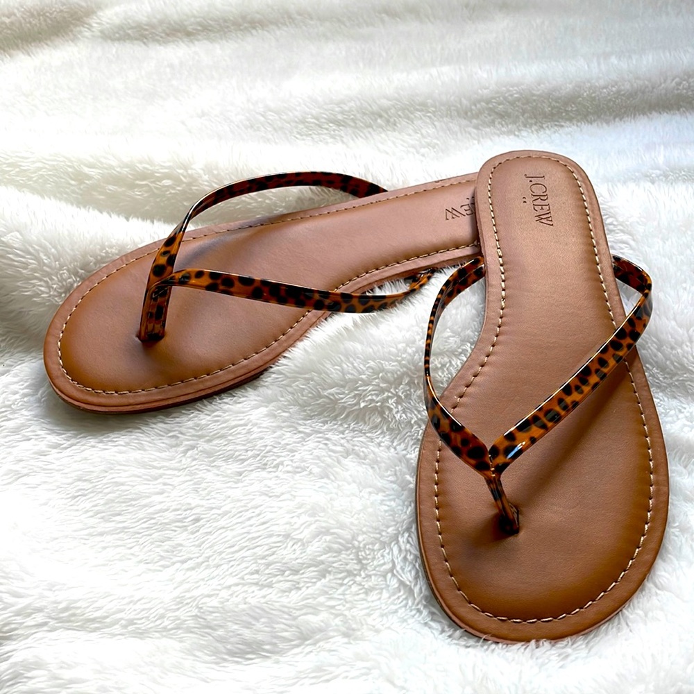 J. Crew flip flops